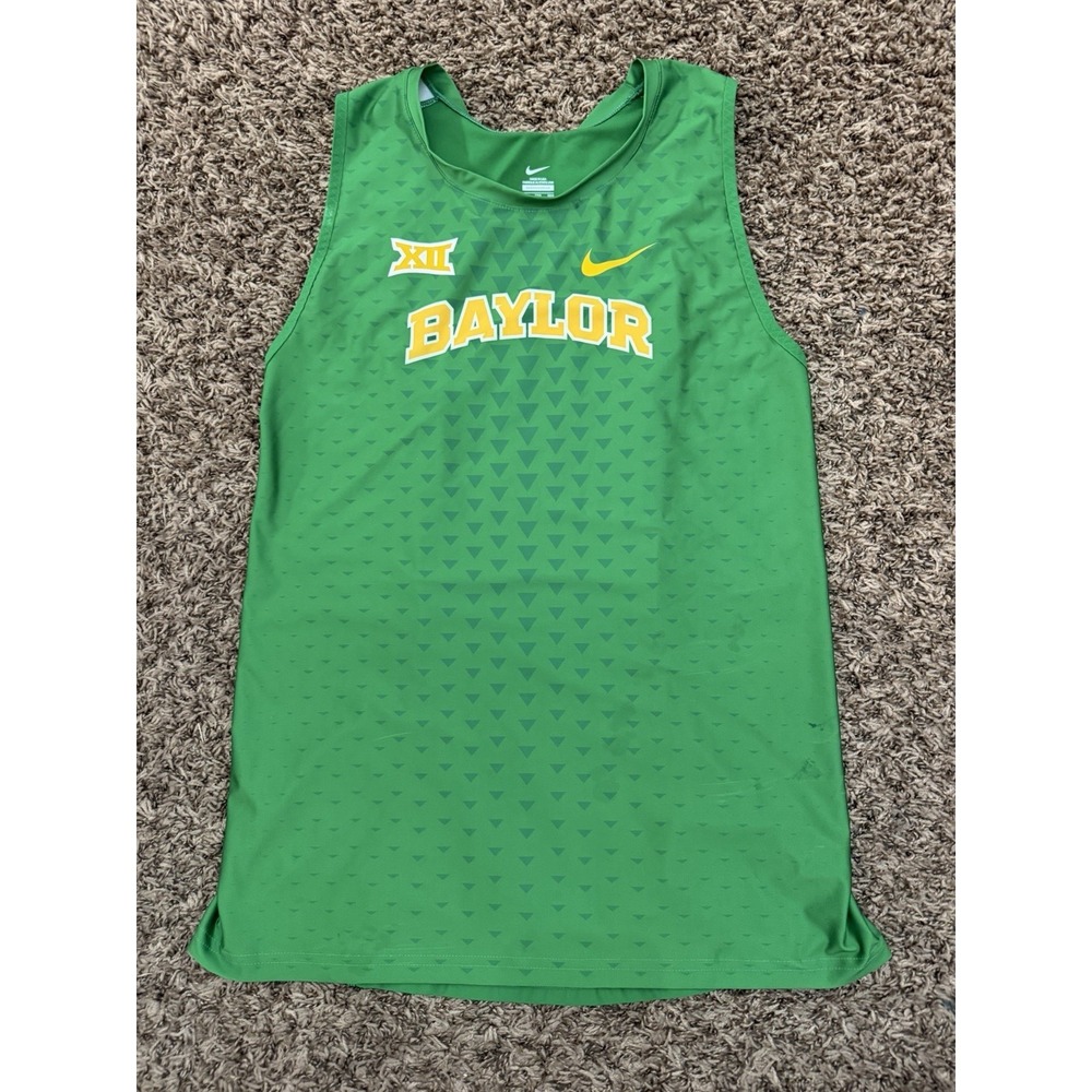 Nike Baylor Bears Track & Field Singlet Green  824678-XXX Men's Size 2XL